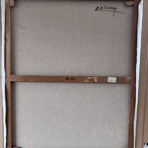 Ellen de TOMBAY «Les 4 amies» tableau huile sur toile, XXe siècle