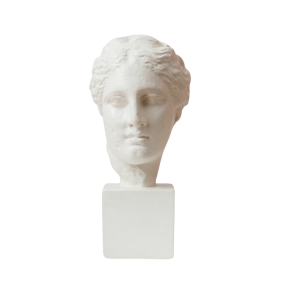 Female bust, reproduction of the head of Hygieia in plaster