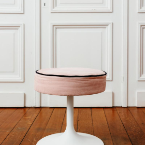 Set of stools and chairs with tulip legs, circa 1960