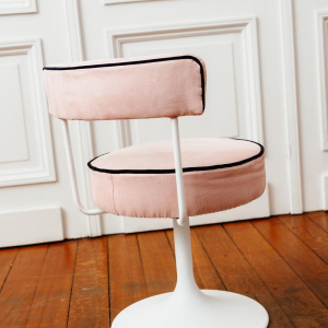 Set of stools and chairs with tulip legs, circa 1960