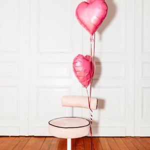 Set of stools and chairs with tulip legs, circa 1960
