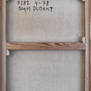 Roger DUDANT «Abstraction» tableau huile sur toile, 1978