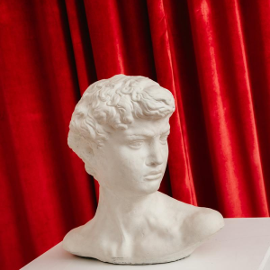 Buste de David d’inspiration classique en plâtre