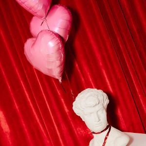 Classical-inspired plaster bust of David