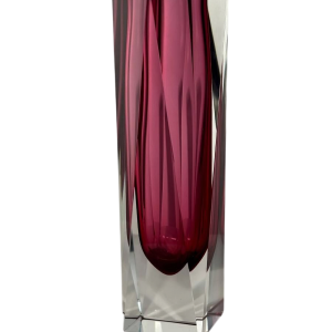 Vase facetté en verre de Murano - Technique Sommerso - circa 1960