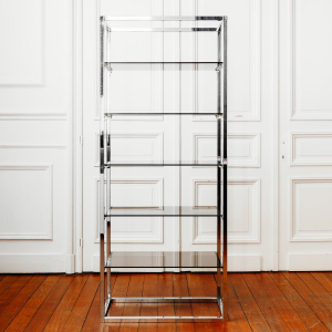 Vintage chrome shelf, 1970s