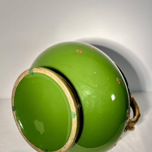 Jaget and Pinon Tours, Empire planter, large green imperial earthenware