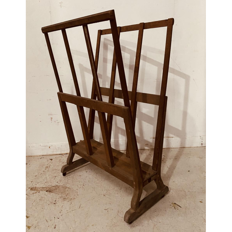 Solid oak cardboard or print holder, 20th century