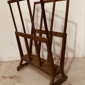 Solid oak cardboard or print holder, 20th century