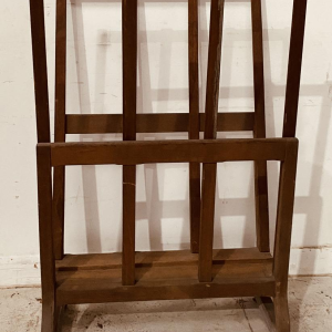 Massief eikenhouten karton- of prentenhouder, 20e eeuw