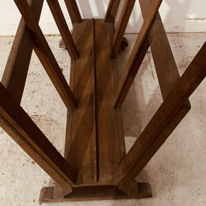 Solid oak cardboard or print holder, 20th century