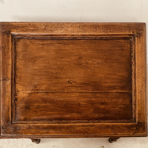 Walnut side table with cross-shaped legs, 19th century