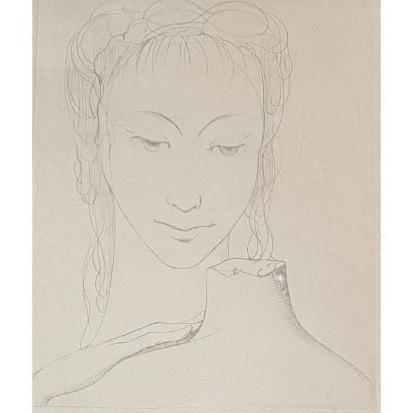 Marcel Delmotte "Visage" lithogravure