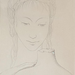 Marcel Delmotte "Visage" lithogravure