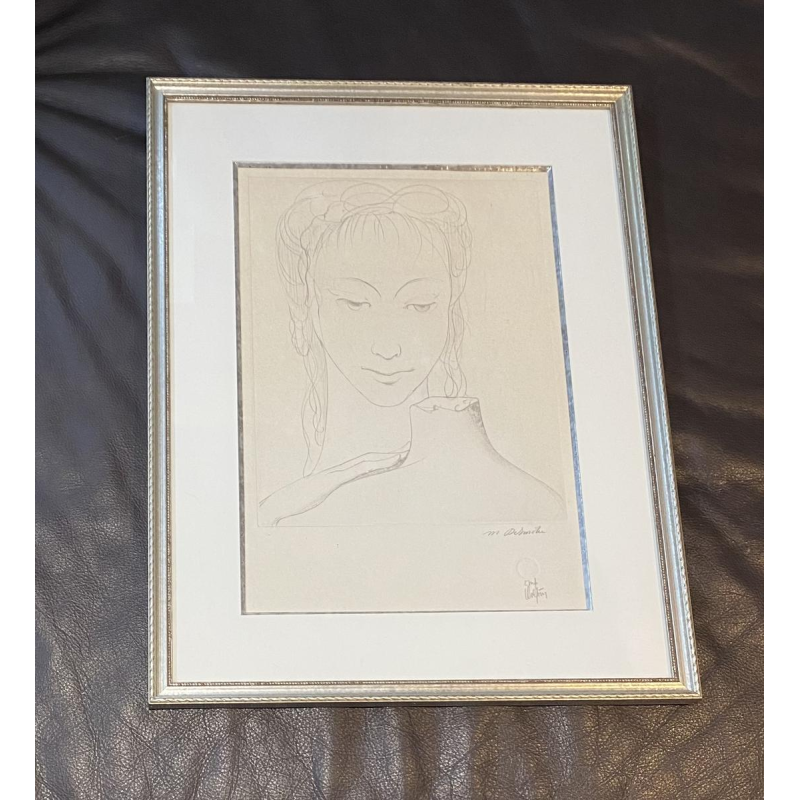 Marcel Delmotte "Face" lithograph