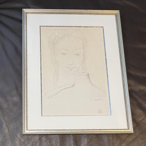 Marcel Delmotte "Face" lithograph