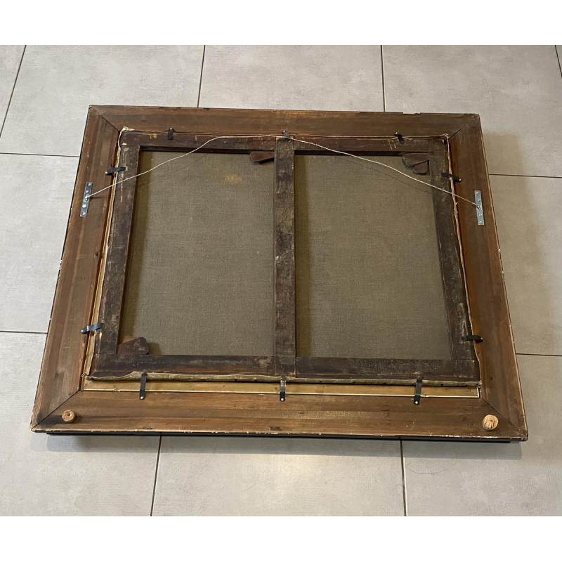 Tableau "Nature morte aux citrons" huile sur toile, XIXe siècle