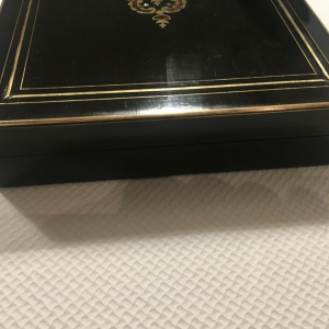 Napoleon III-penningendoos, Boulle-inlegwerkkist, 19e eeuw