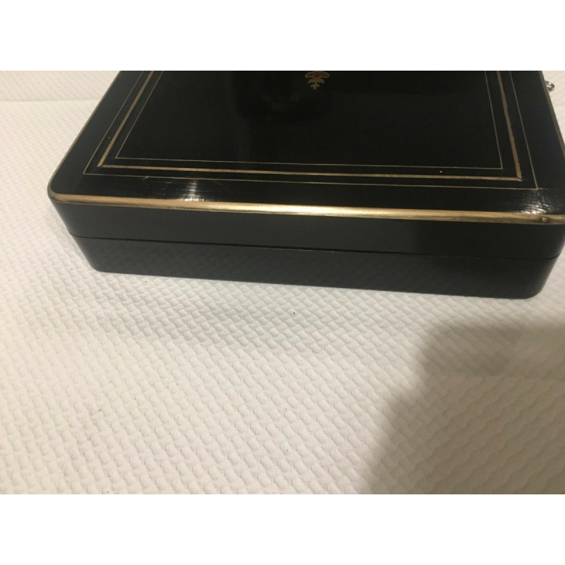 Boîte à jetons Napoléon III, coffret en marqueterie Boulle, XIXe siècle