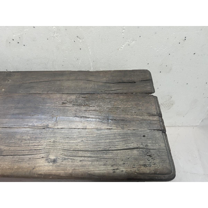 Solid elm chest with star decoration, 18th century