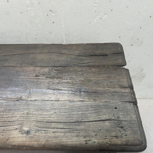 Solid elm chest with star decoration, 18th century