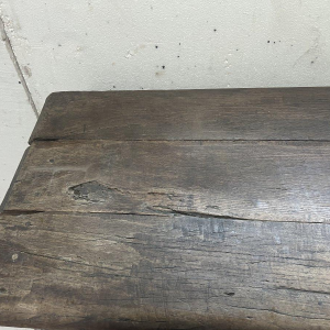 Solid elm chest with star decoration, 18th century