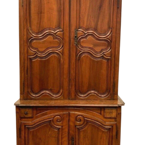 Buffet deux corps Louis XV en noyer, XVIIIᵉ siècle