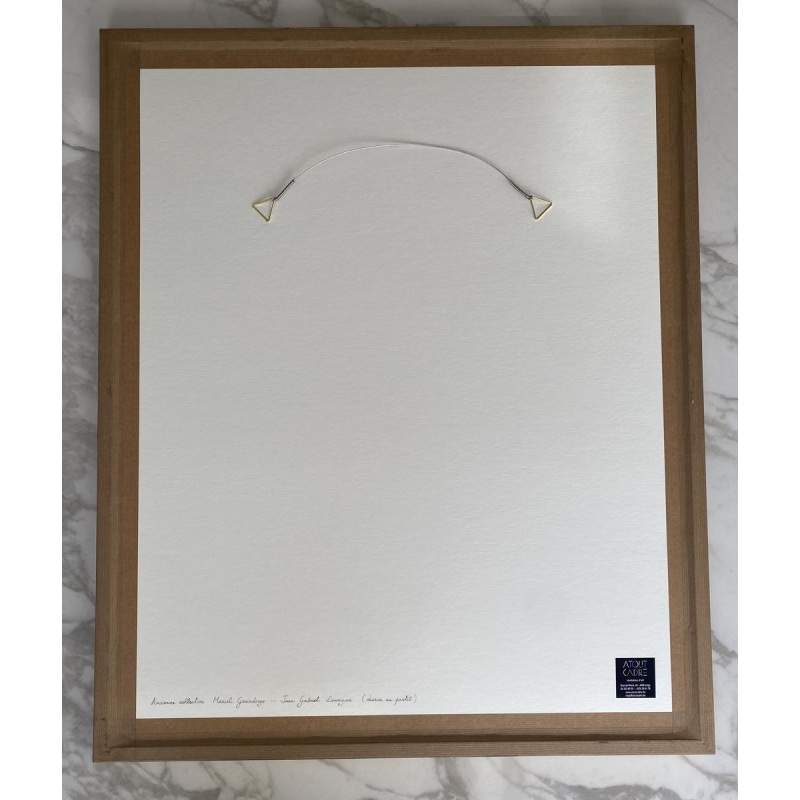 Jean-Gabriel Domergue (attribué à) "Elégante" dessin au pastel sur papier