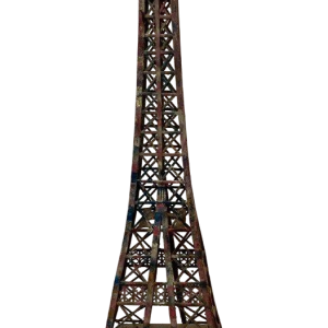 Grande Tour Eiffel en fer plat et cornières patinées, XXᵉ siècle