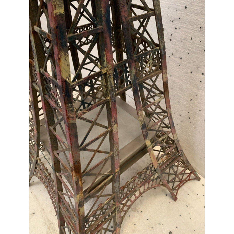Grande Tour Eiffel en fer plat et cornières patinées, XXᵉ siècle