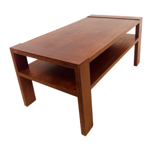 Art Deco architectonische salontafel van mahoniehoutfineer, 20e eeuw