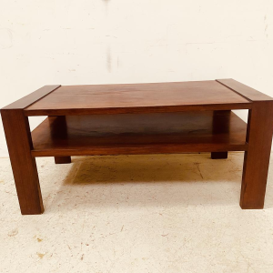 Art Deco architectonische salontafel van mahoniehoutfineer, 20e eeuw