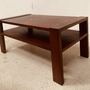 Art Deco architectonische salontafel van mahoniehoutfineer, 20e eeuw