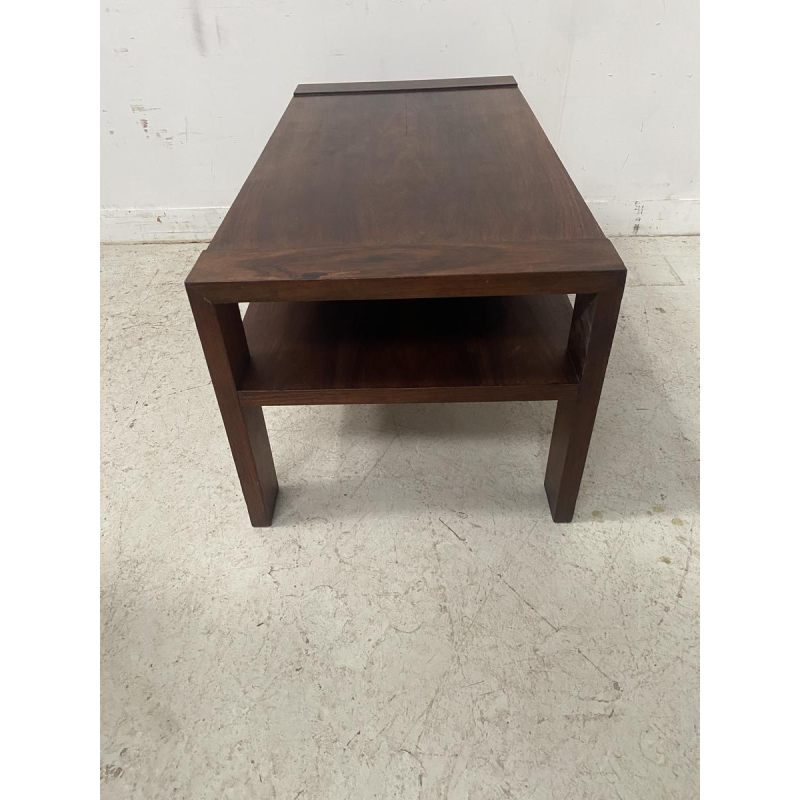 Art Deco architectural coffee table in mahogany veneer, 20th century
