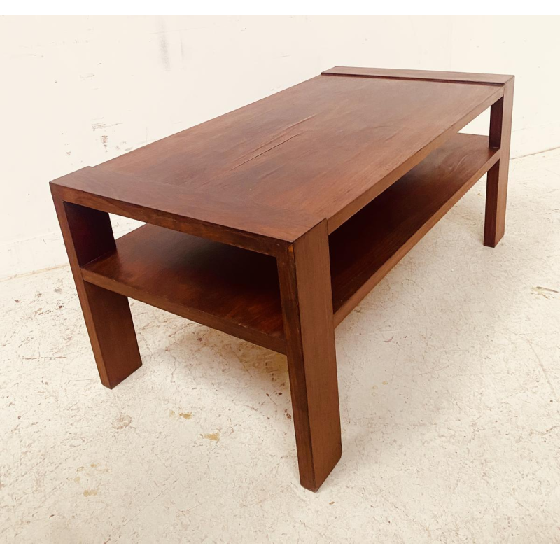 Art Deco architectonische salontafel van mahoniehoutfineer, 20e eeuw