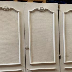 Set of three double-sided molded passage doors, 19th century