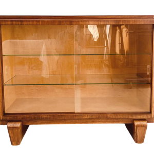 Vitrine Art Déco en acajou et placage, XXe siècle