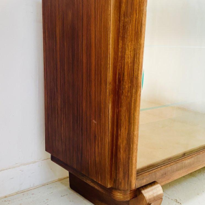 Art Deco display cabinet in mahogany and veneer, 20th century