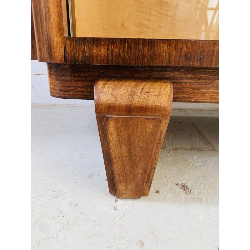 Art Deco display cabinet in mahogany and veneer, 20th century