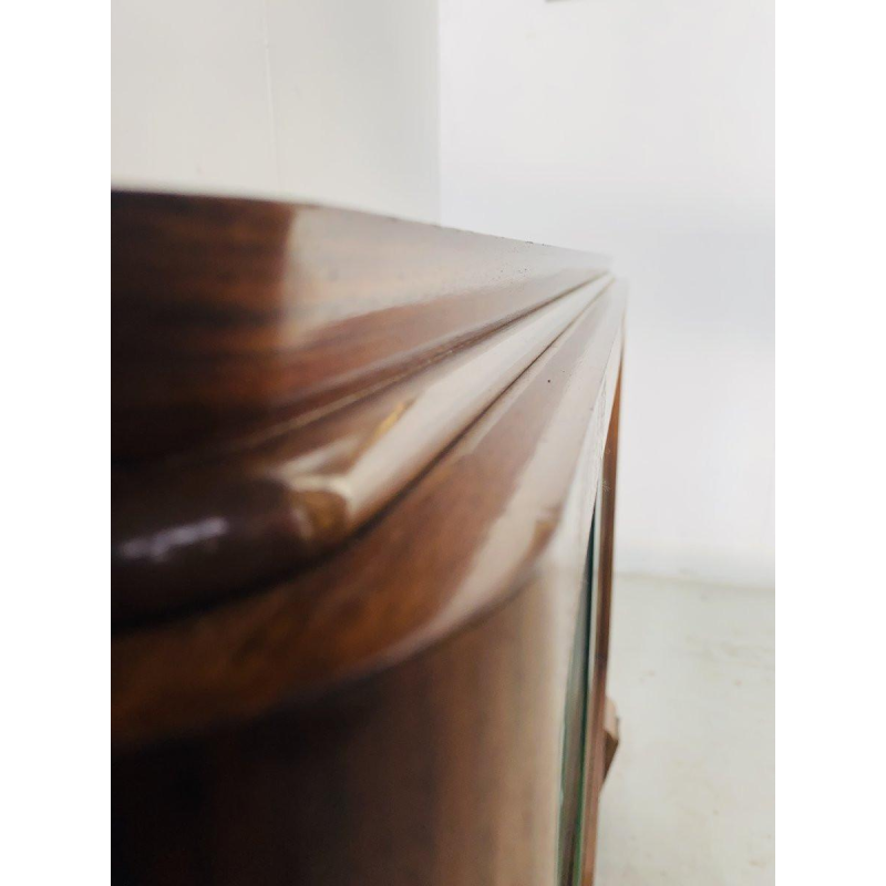 Art Deco display cabinet in mahogany and veneer, 20th century