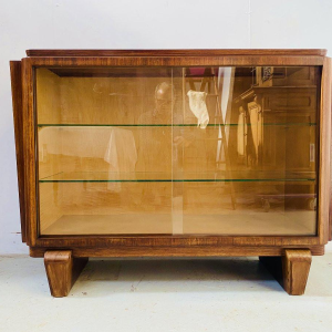 Art Deco vitrinekast van mahoniehout en fineer, 20e eeuw