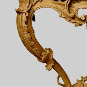 Louis XV style console table in natural wood, 19th century