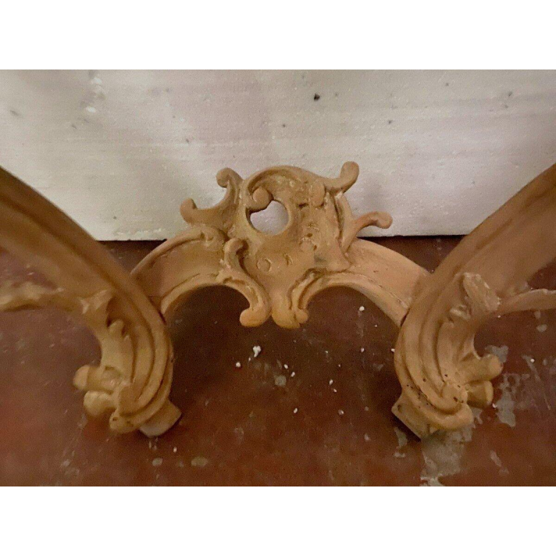 Console de style Louis XV en bois naturel, XIXᵉ siècle