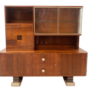 Architectonische vitrinekast uit de Art Deco-periode, 20e eeuw