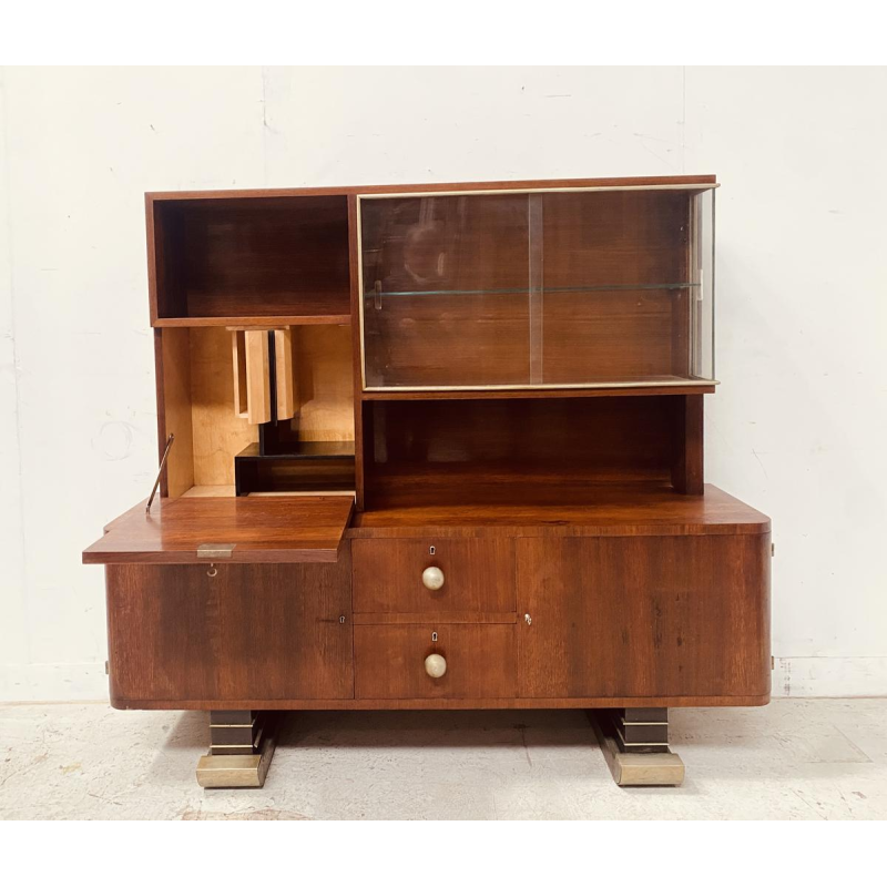 Art Deco period architectural display cabinet, 20th century