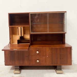 Art Deco period architectural display cabinet, 20th century