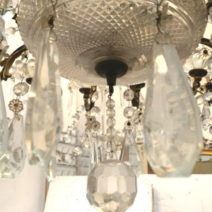 Twelve-light crystal chandelier, 20th century