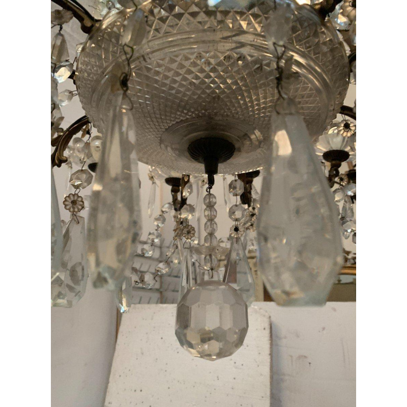Twelve-light crystal chandelier, 20th century