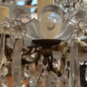 Twelve-light crystal chandelier, 20th century