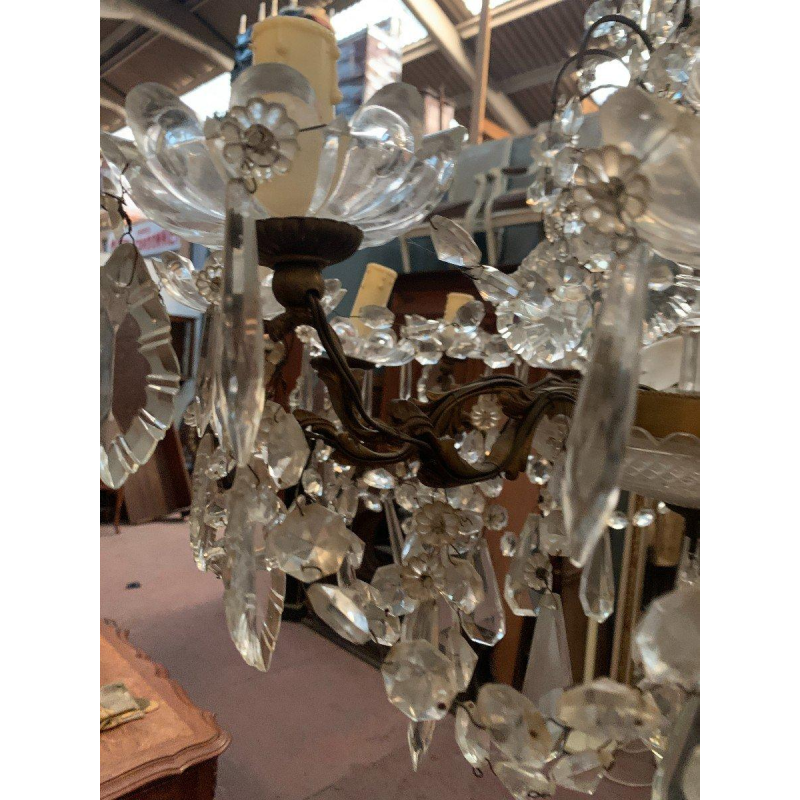 Twelve-light crystal chandelier, 20th century